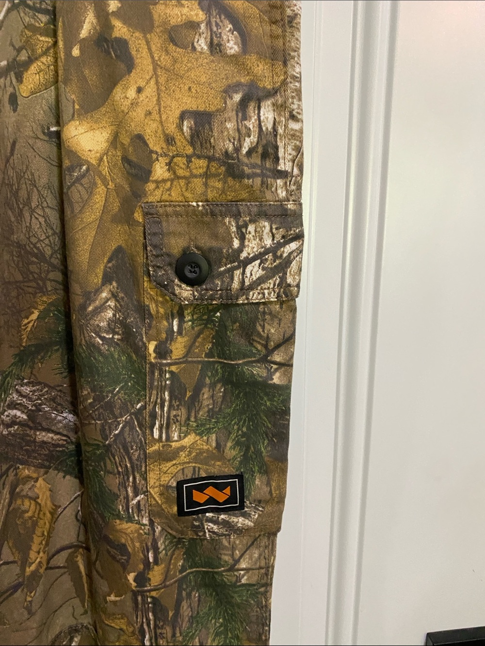 Walls Men's Camo Cargo Pants - Brown Green - Picture 5 of 8
